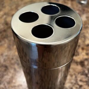 NWOT IKEA Savern Chrome Plated Mirror finish Toothbrush Holder